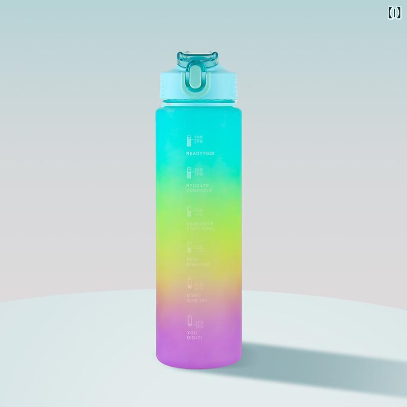 楽天市場】水筒 グラデーション 大容量 プラスチック ストロー 直飲み