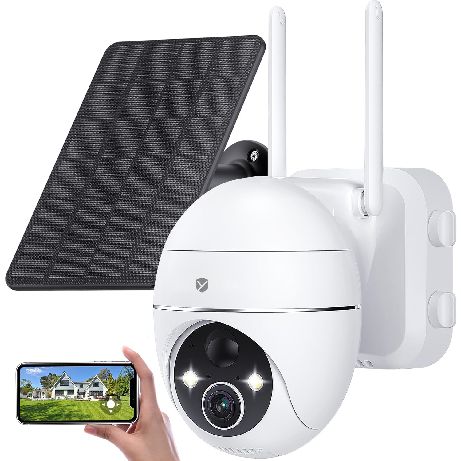 楽天市場】☆限定10%OFFクーポン！☆防犯カメラ 500万画素 ソーラー