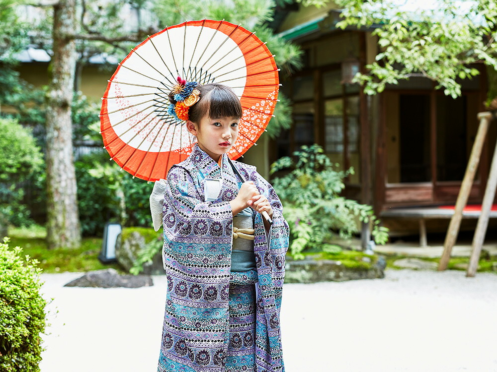 楽天市場】レンタル 七五三 7歳 着物 セット 753 六花 ROCCA 女の子