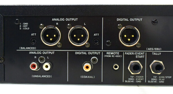 楽天市場】TASCAM CD-450 業務用ラックマウントCDプレーヤー 【中古