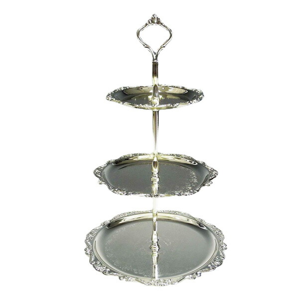 楽天市場】3段ケーキスタンド デザートケーキプレート アフタヌーン