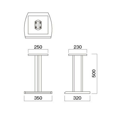 楽天市場】ハヤミ工産 SB-983 スピーカースタンド 台型スピーカー