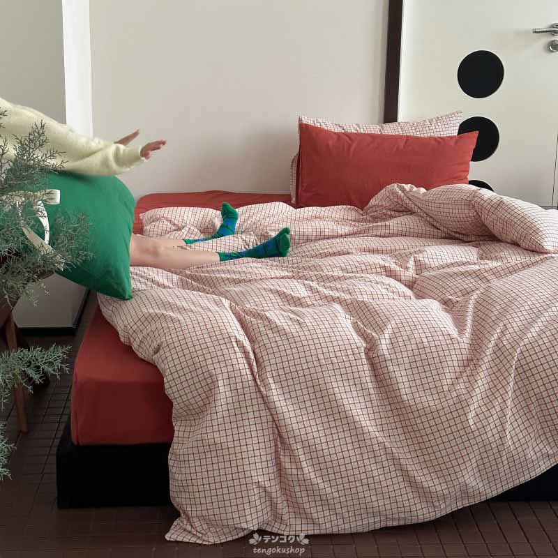 新品 未使用未開封 フルフラットシーツ レッド 新品 未使用未開封 フル