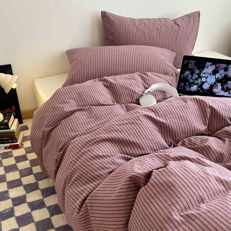 楽天市場】全3色 送料無料 布団カバー セットストライプ柄 綿100％ 和