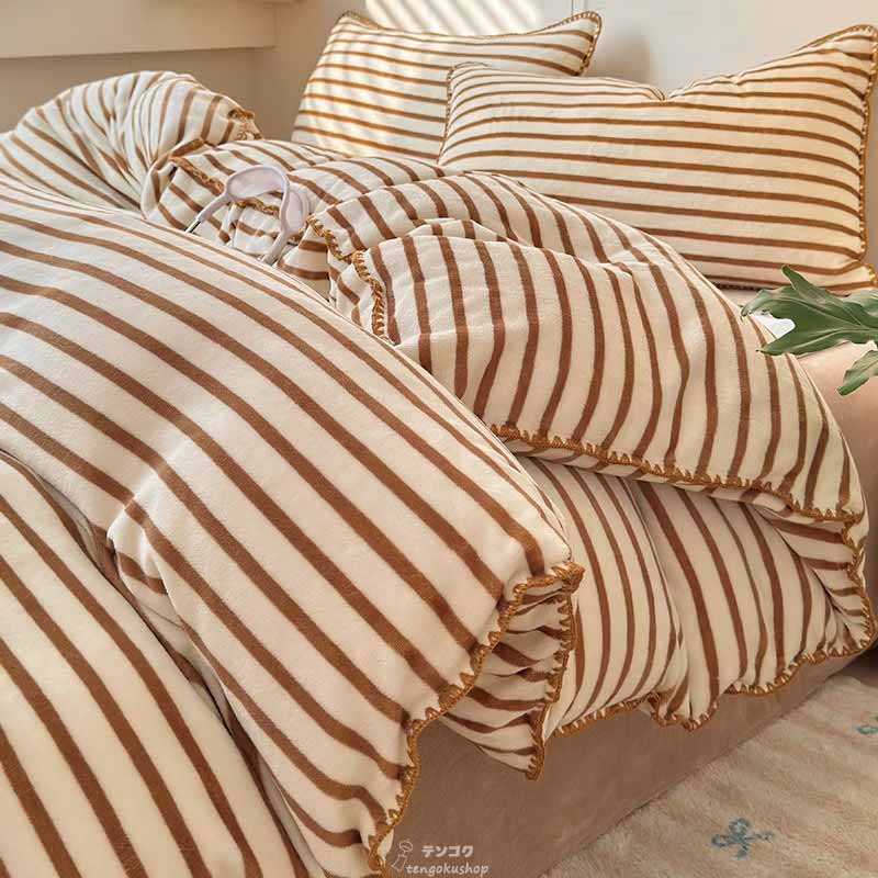 楽天市場】全4色 布団カバーセット 3点4点セット ブルー ストライプ