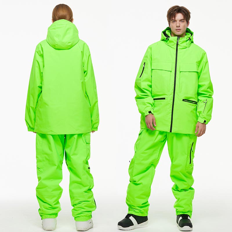 楽天市場】スノーボードウェア 男女兼用 上下セット 無地 全5色 メンズ