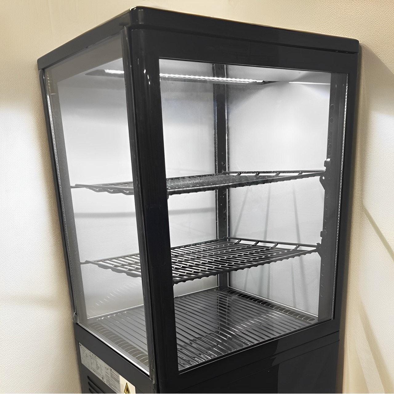 楽天市場】4面ガラス冷蔵ショーケース 58L 黒 TBSC4-058-BK 幅428×奥行