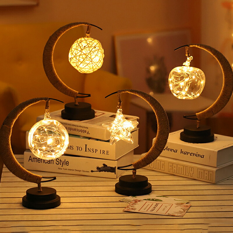 楽天市場】テーブルランプ ベッドサイドランプ 綿麻ランプ 北欧 間接