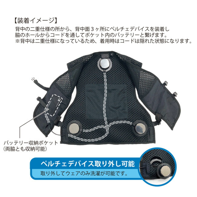 暑さ対策・冷却グッズ EF92462R FROZEN VEST PRO フローズンベスト