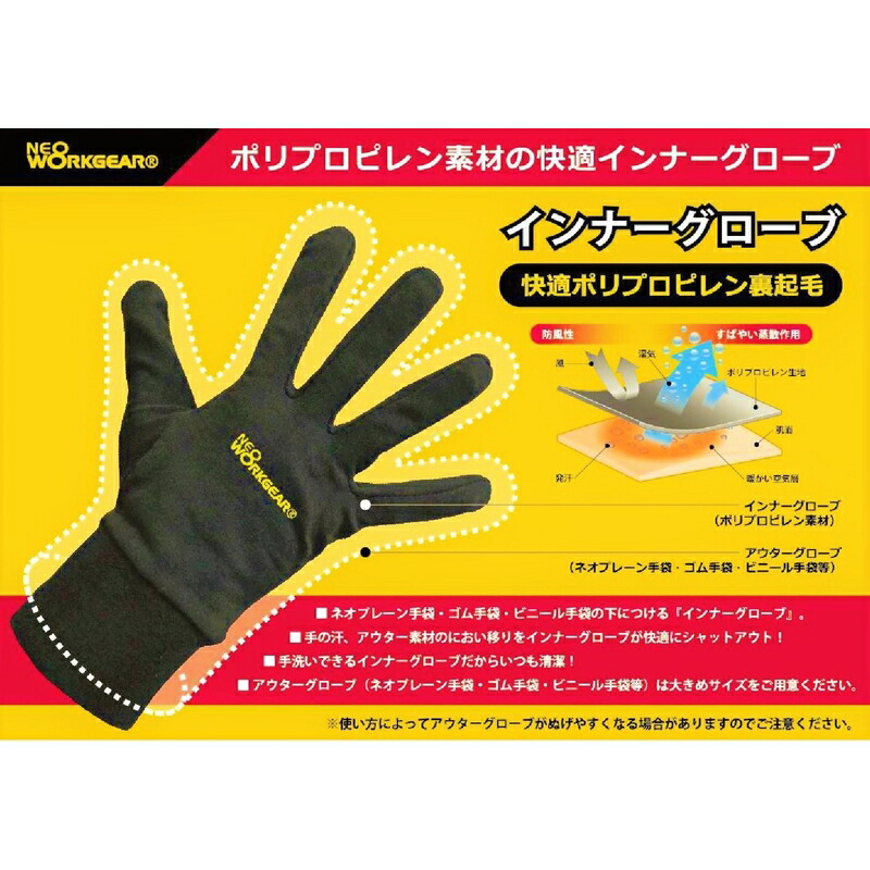 楽天市場】知智プラン ポリプロピレン インナーグローブ【4050】| 手袋