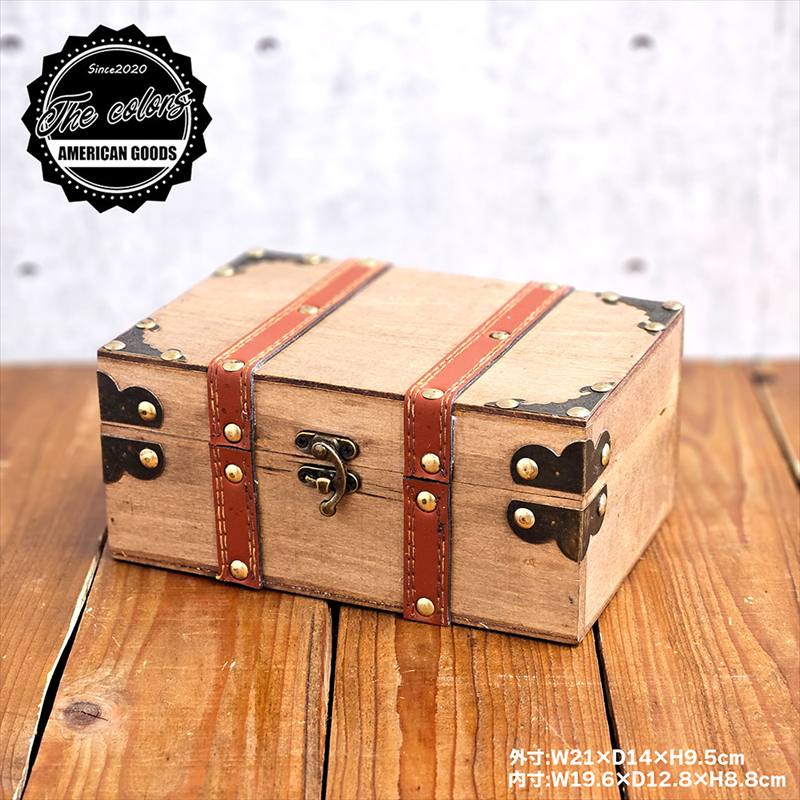 楽天市場】宝箱 アメリカン雑貨 トレジャーボックス 21cm 海賊