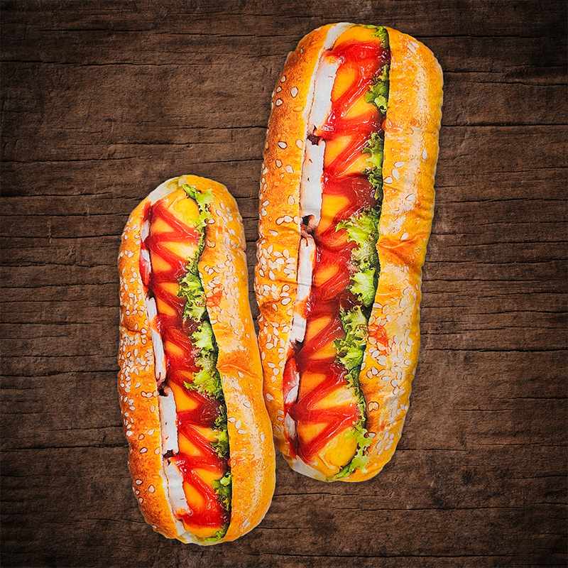 楽天市場】ホットドッグ クッション 抱きまくら BIGクッション リアル