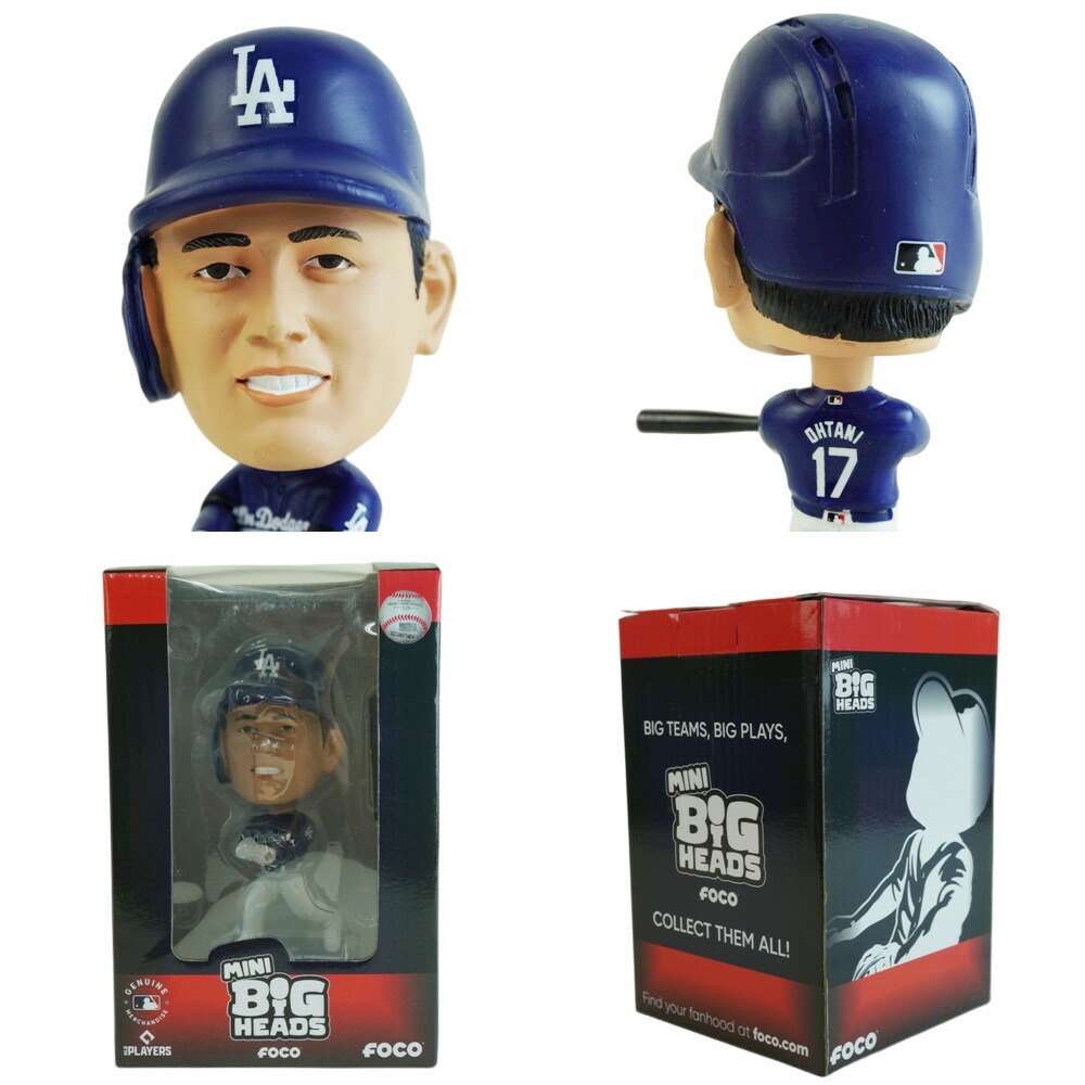 楽天市場】大谷翔平 ボブルヘッド 4.5インチFOCO MLB MINI BIG HEADS