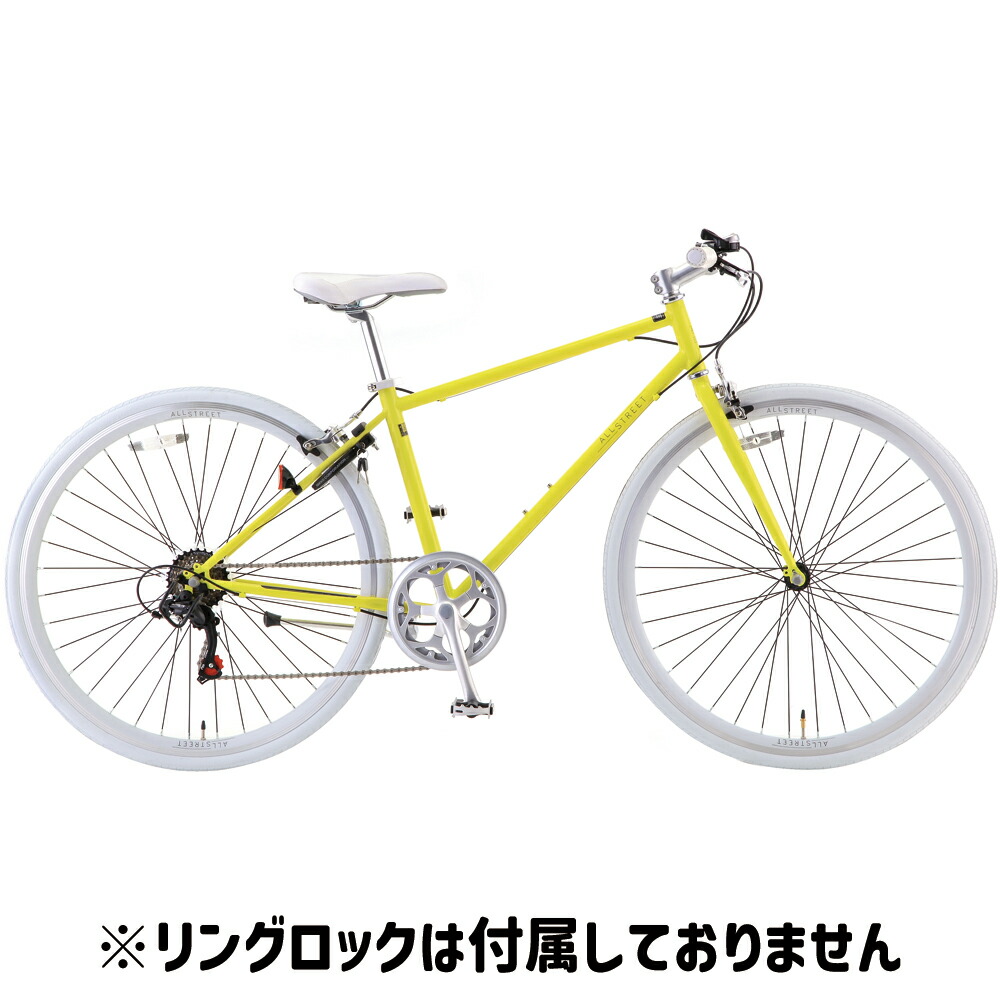 楽天市場】7分組 自転車 700Cインチ クロスバイク オールストリート 6S