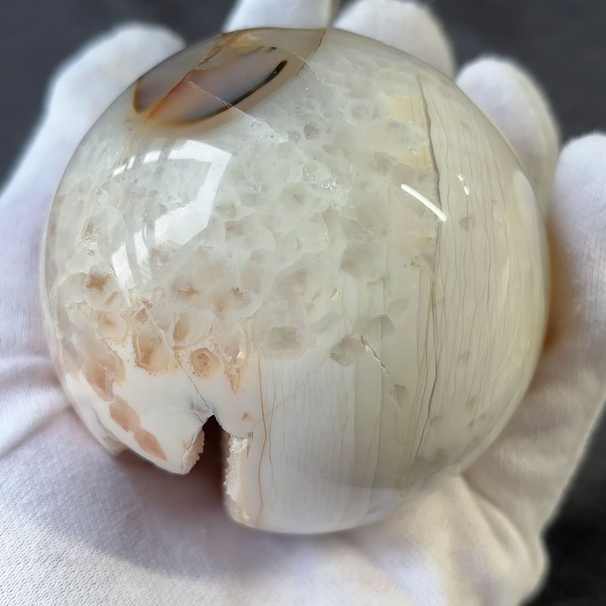 楽天市場】天然石 レア! 希少 ピンク ジオード アゲート メノウ