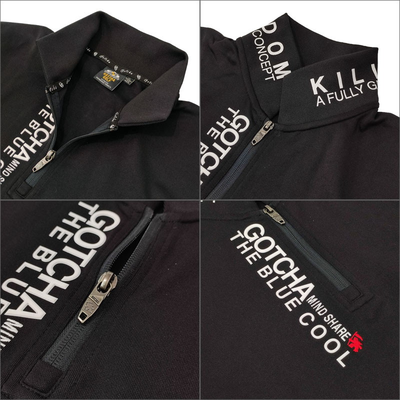 楽天市場】ガッチャゴルフ メンズ 吸汗速乾 ハーフジップ 長袖 シャツ