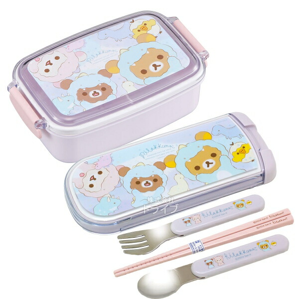 楽天市場】リラックマ 角型お弁当箱 500ml トリオ セット : 知育玩具