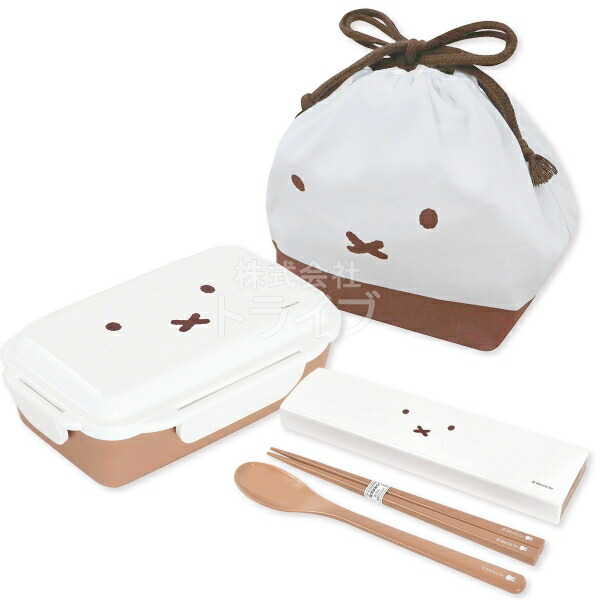 楽天市場】ミッフィー フェイス お弁当箱 4点ロック 500ml コンビ お