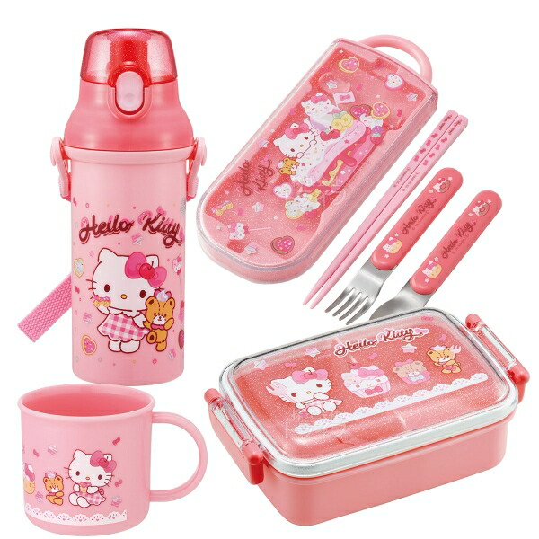 楽天市場】ハローキティ 26 お買得4点セット 角型お弁当箱 450ml
