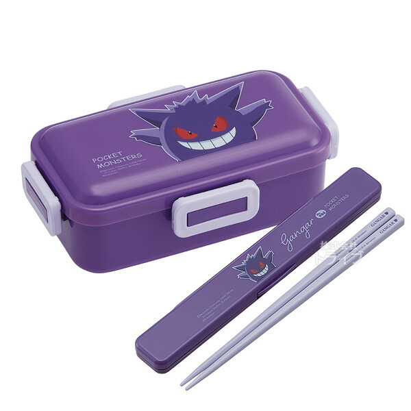楽天市場】ポケモン ゲンガー 抗菌 4点ロックお弁当箱 箸＆箸箱