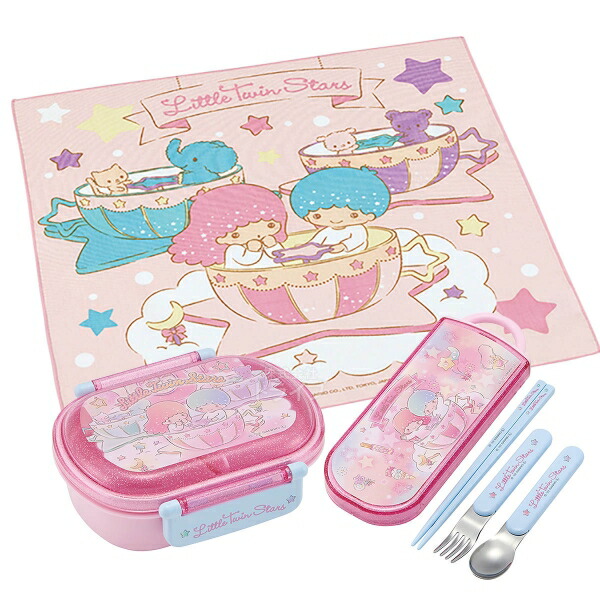 楽天市場】リトルツインスターズ 抗菌 お弁当箱 中子付 360ml トリオ