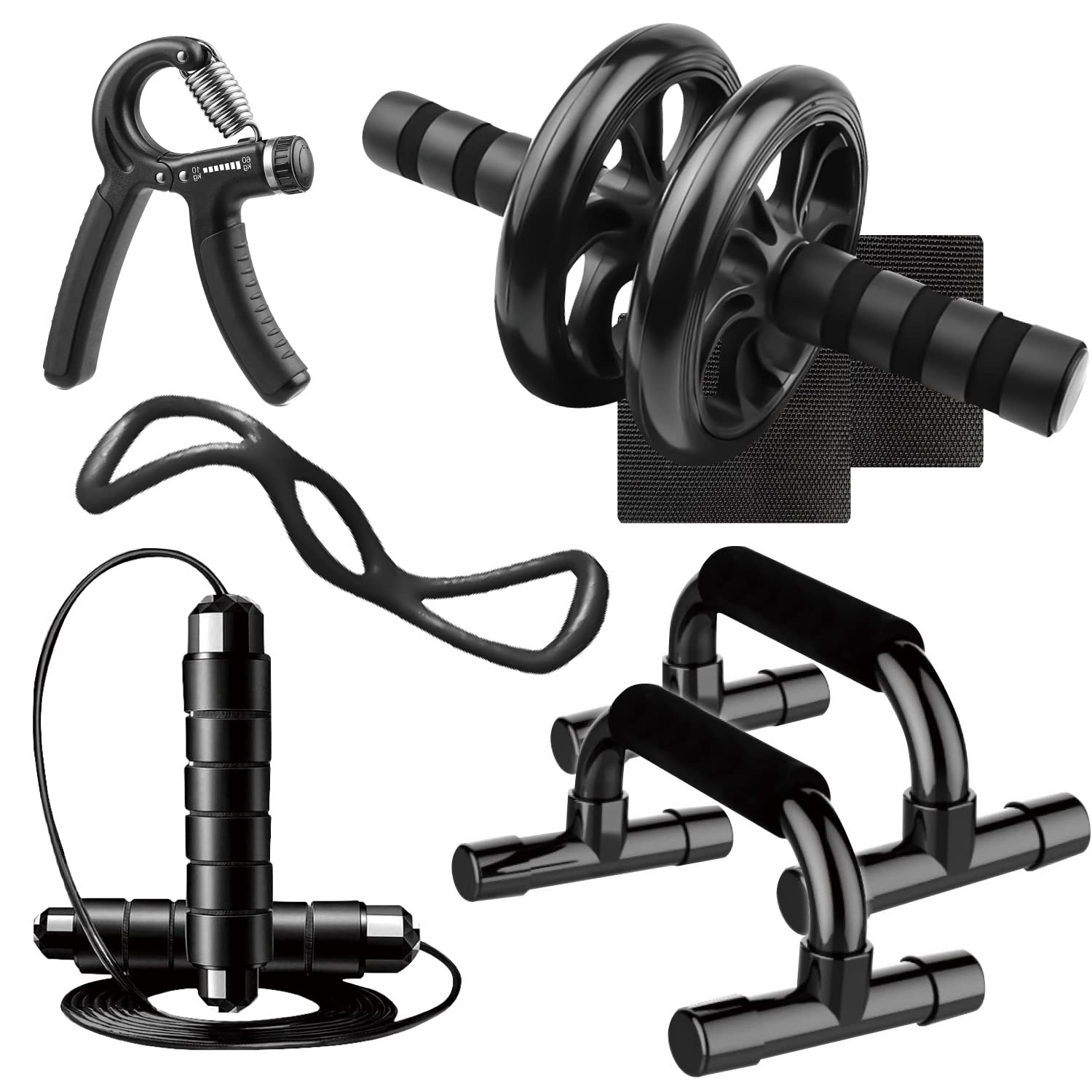 楽天市場】RA:腹筋ローラー プッシュアップバー Wout 筋トレ5点セット