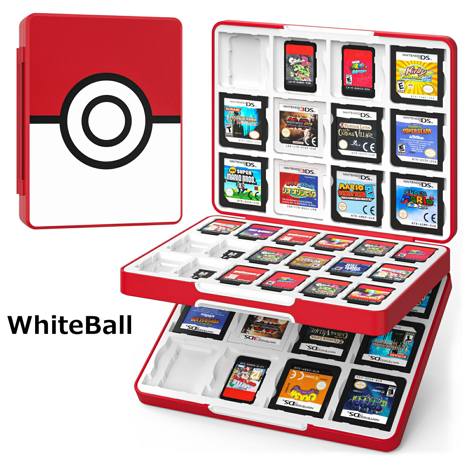 楽天市場】Switch ソフトケース Switchソフト60枚/3DSソフト24枚