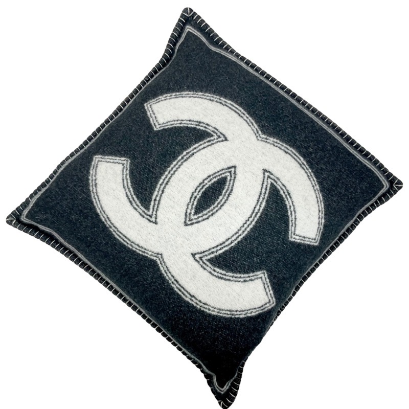 楽天市場】シャネル CHANEL ウール ブラック ホワイト ココマーク ロゴ