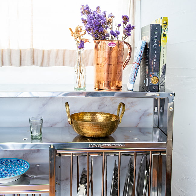 楽天市場】SuperSale 【送料無料】 インディアンキッチンラック 食器棚