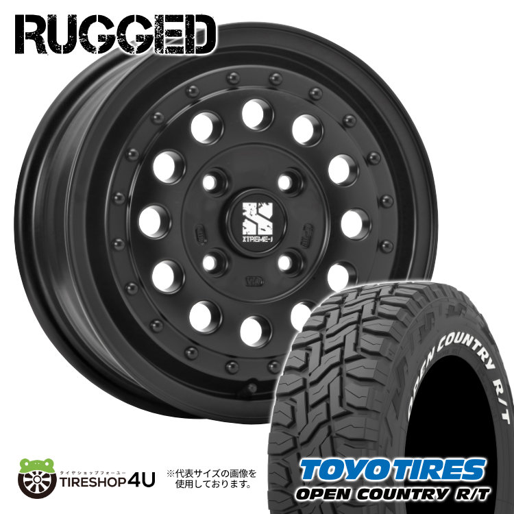楽天市場】XTREME-J RUGGED 14×5.0J 4/100 +35 5J サテンブラック TOYO
