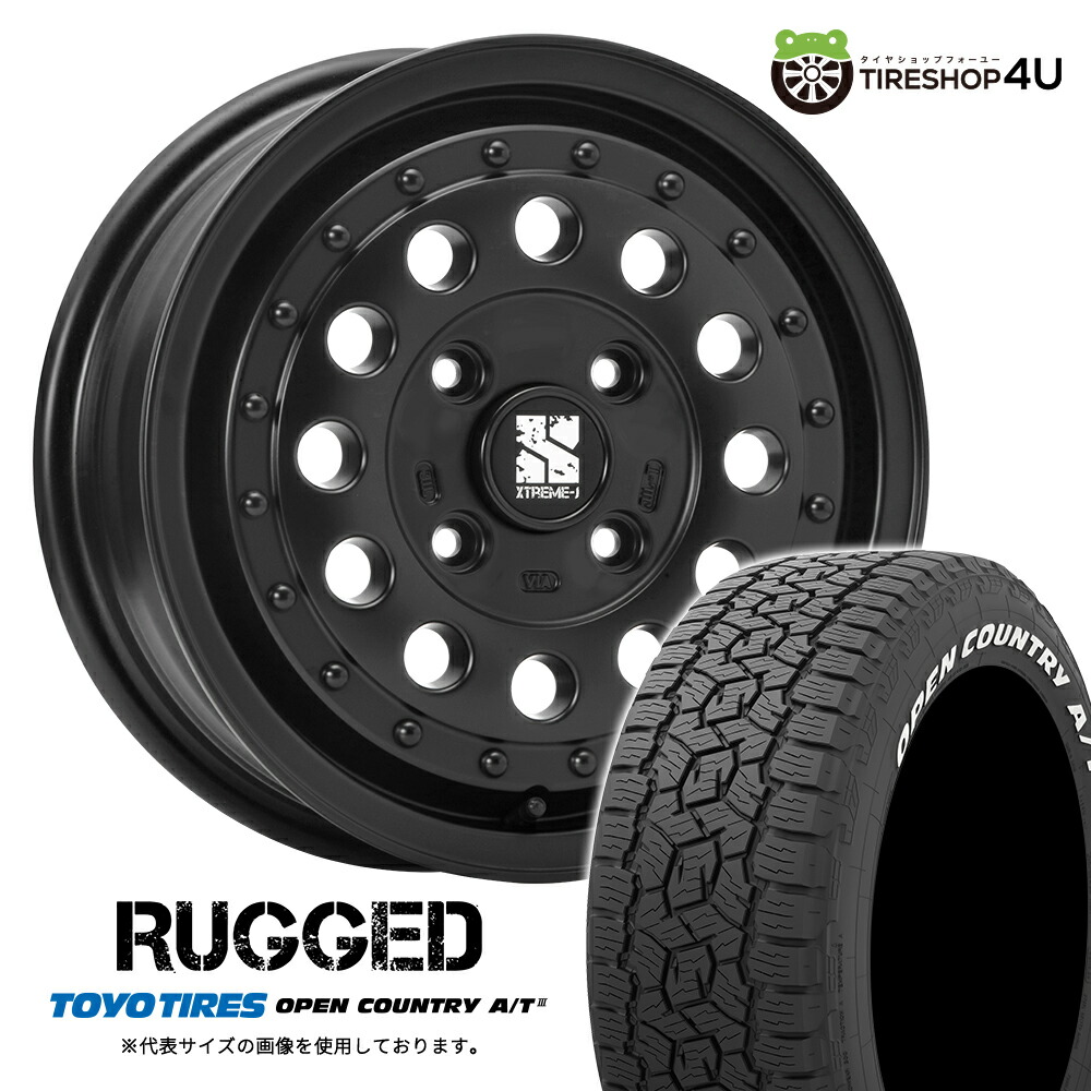楽天市場】XTREME-J RUGGED 14×5.0J 4/100 +35 5J サテンブラック TOYO