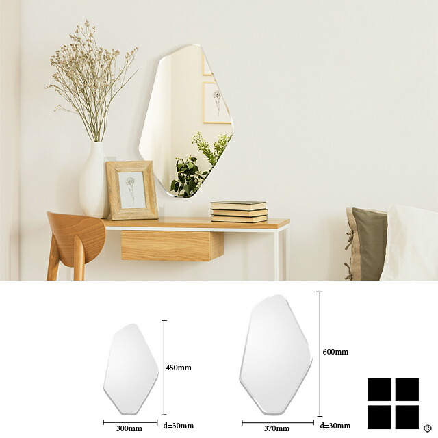 楽天市場】クオーツ 450 600 ミラー ウォールミラー 壁掛けミラー 鏡