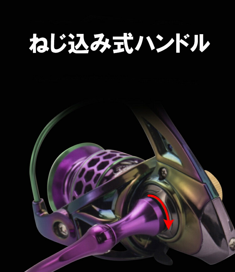 楽天市場】【処分品】 スピニングリール ねじ込み式 リール 5000番 5+1