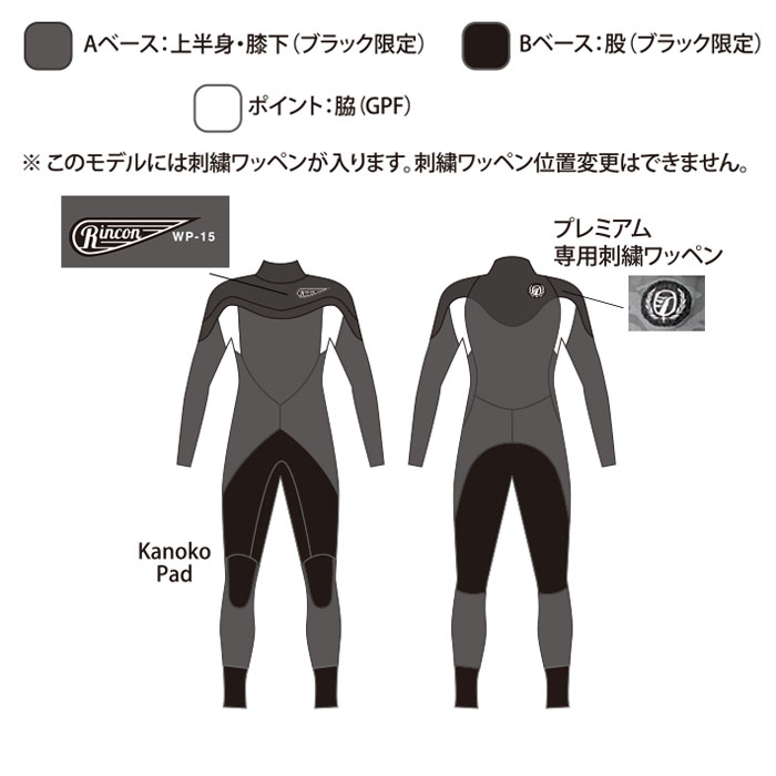 楽天市場】【公式/セミオーダー対応】リンコンウエットスーツ