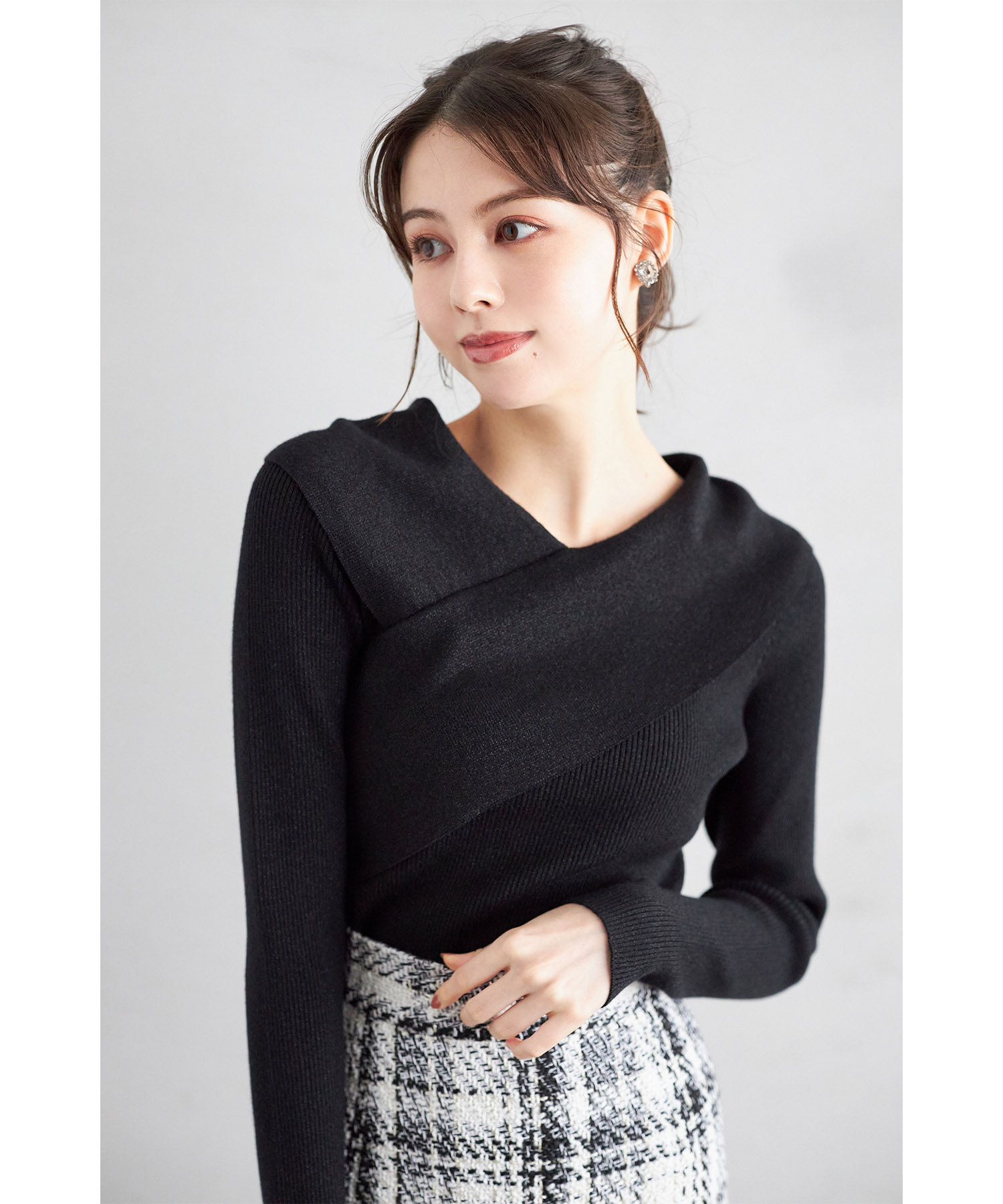 楽天市場】ラメ入りアシメリブニットプルオーバー【piecie ピーシー