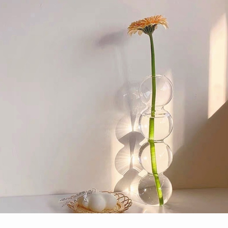 楽天市場】フラワーベース 4連 バブル型 ガラス 北欧 花瓶 おしゃれ 全