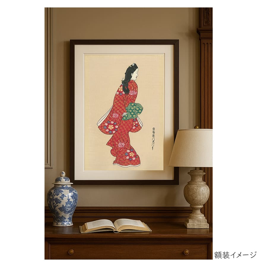 楽天市場】復刻版 浮世絵 菱川師宣 見返り美人図（ひしかわもろのぶ