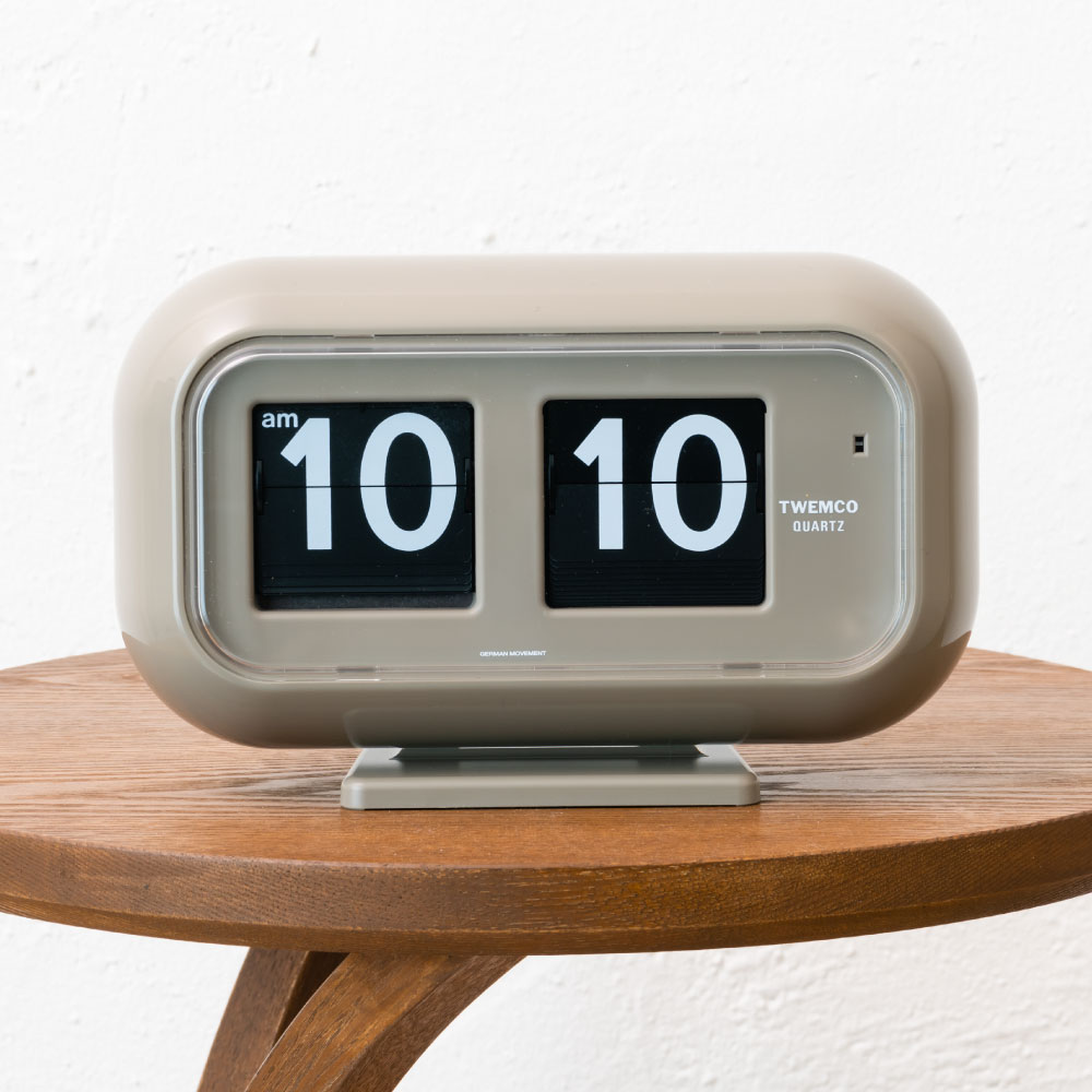 楽天市場】パタパタ 時計 TWEMCO DESK＆WALL CLOCK QT-35GY トゥエンコ