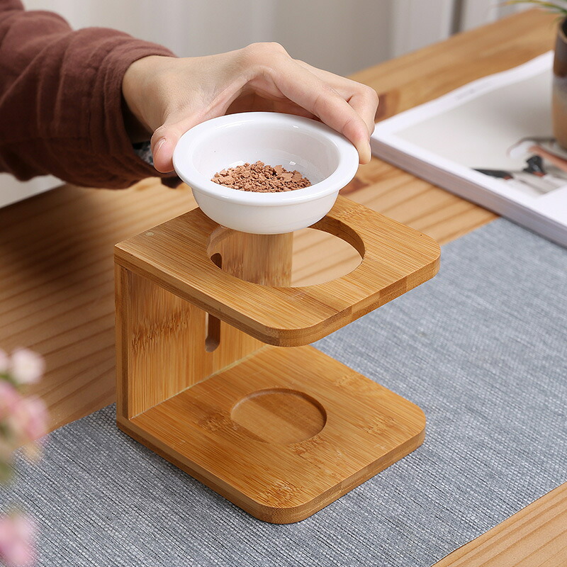 楽天市場】竹製 茶香炉 アロマポット アロマ炉 3点セット 陶器 香炉皿