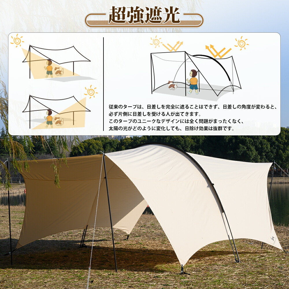 楽天市場】【TOMOUNT公式店】tomount タープ tc トンネル型 キャンプ