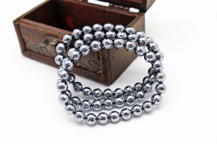 楽天市場】テラヘルツ ブレスレット 128面カット 8mm｜テラヘルツ鉱石