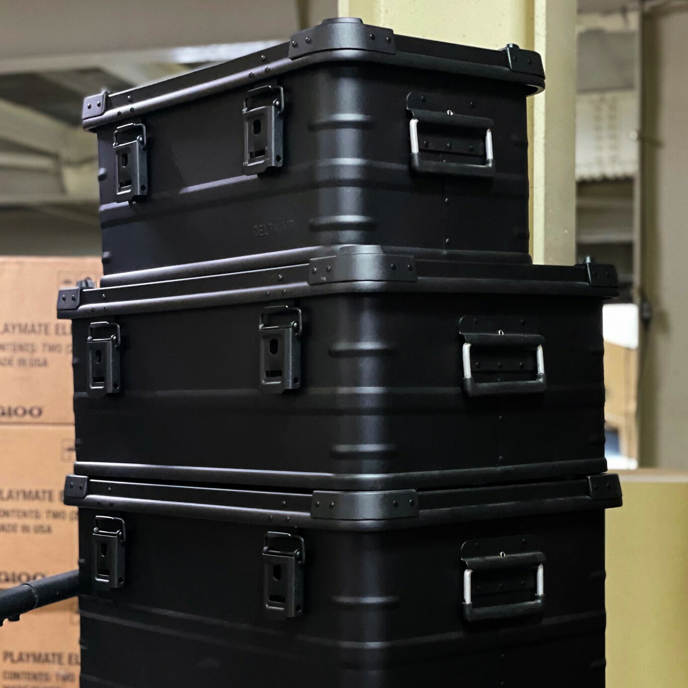 楽天市場】DELTA/MT Extreme X 39アルミコンテナ ブラック アルミ収納