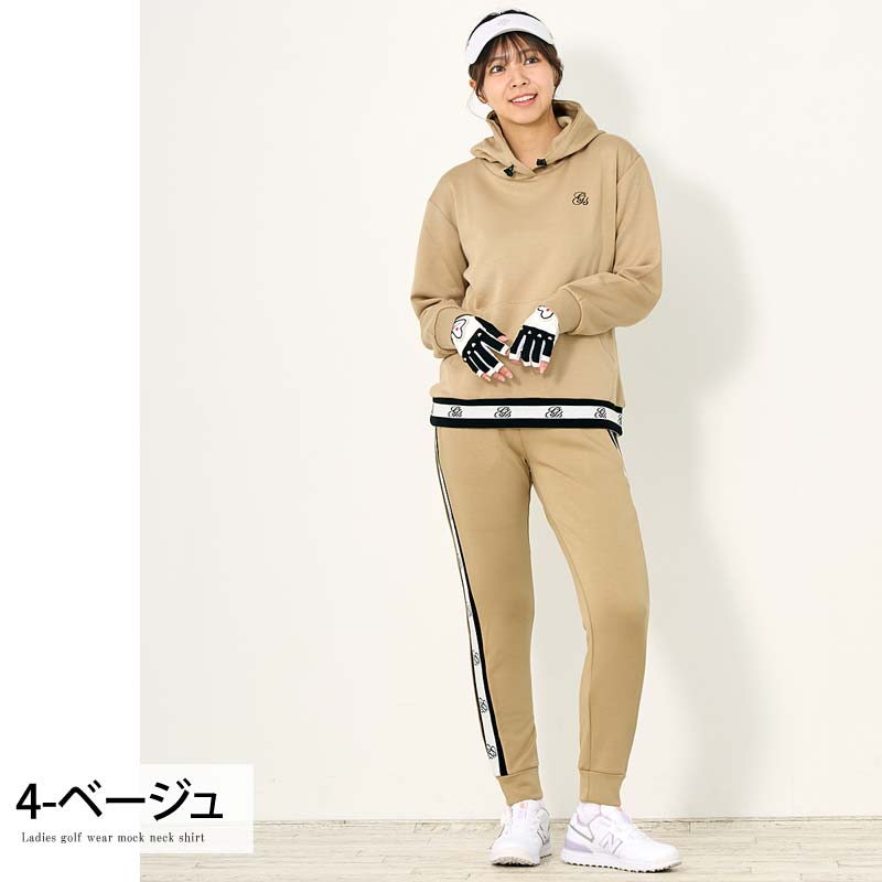 楽天市場】ゴルフウェア レディース セットアップ（カラーベージュ）の通販