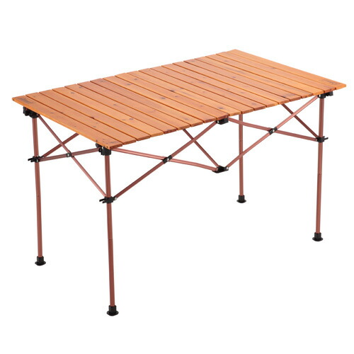 楽天市場】コールマン ナチュラルウッドロールテーブル120の通販