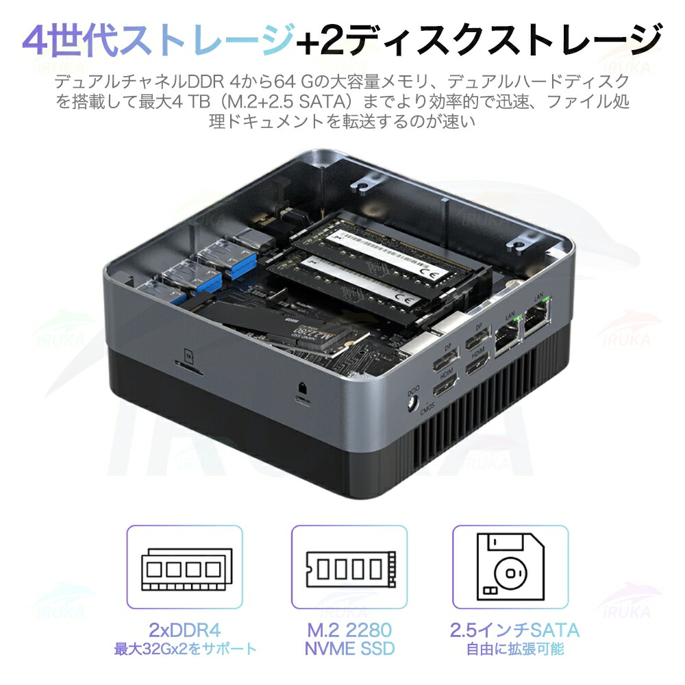 楽天市場】スーパーSALE限定半額！☆office搭載＼2年保証／ ミニPC