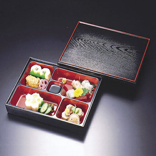 楽天市場】等持松華堂 4つ仕切付 耐熱ABS 300-15222(Z203-70)松花堂