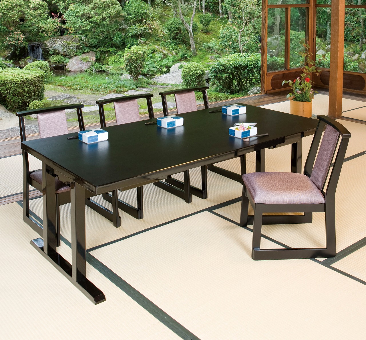 楽天市場】【法人様限定】メラミン新黒木目8本脚兼用軽量机 幕板なし