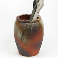 楽天市場】【今だけ限定10%OFFクーポン配布中】信楽焼火色流しツボ型傘