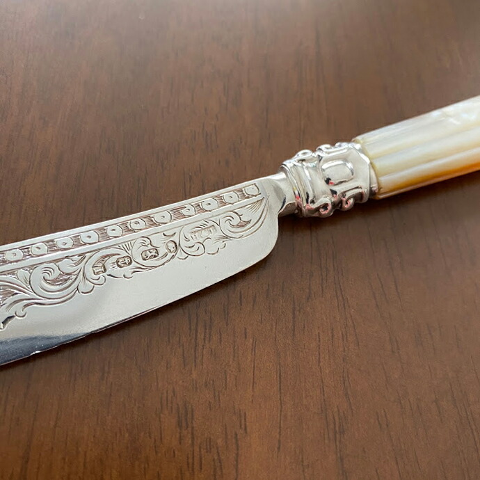 楽天市場】アンティーク カトラリー スターリングシルバー バター