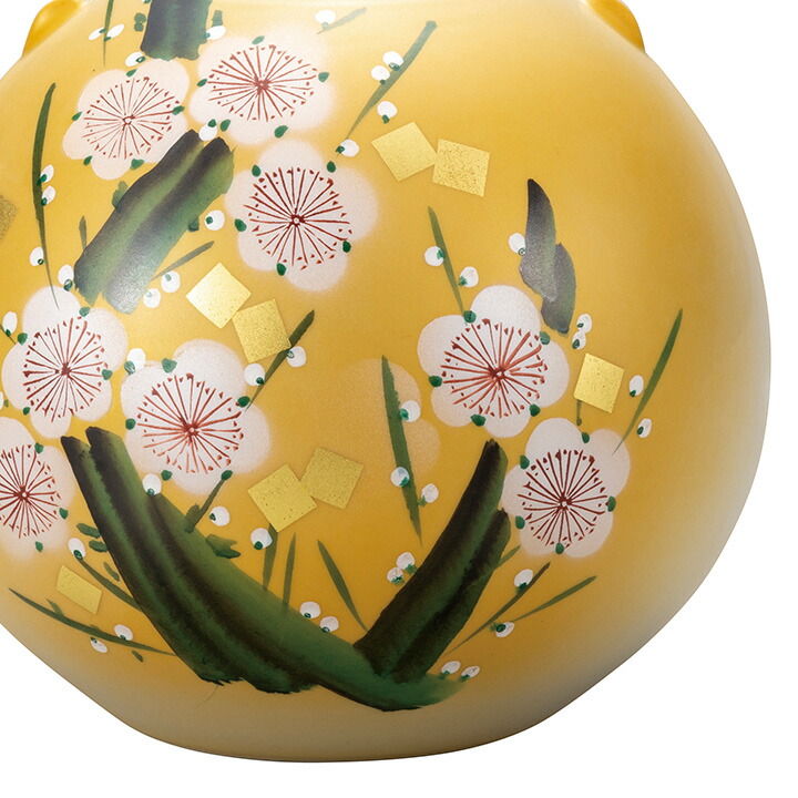 メルうー特価』 京焼 二代目 宮永東山 『金刷毛目』 花瓶 制作No.80 京